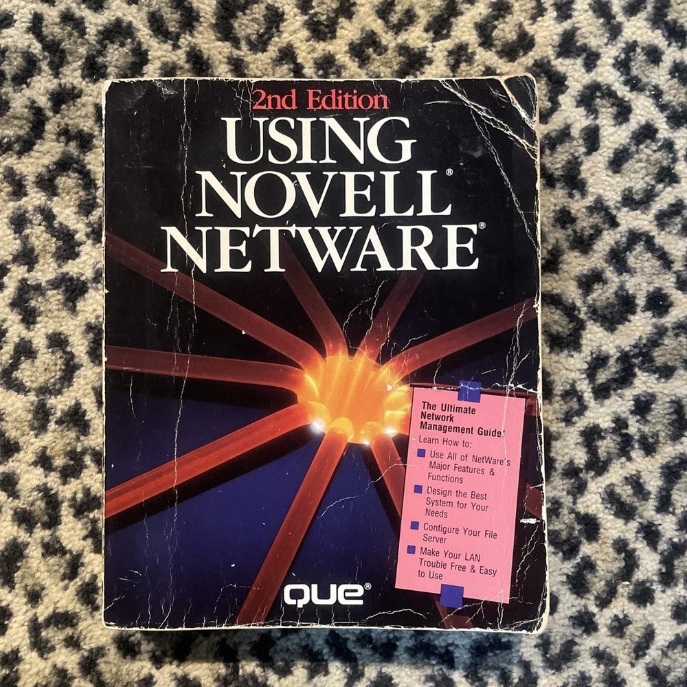 Vintage - Using Novell Netware 2nd Edition,‎ Paperback Computer Reference Book